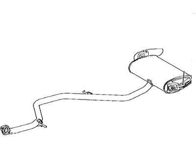 Toyota 17430-37720 Pipe Assy,  Exhaust,  Tail