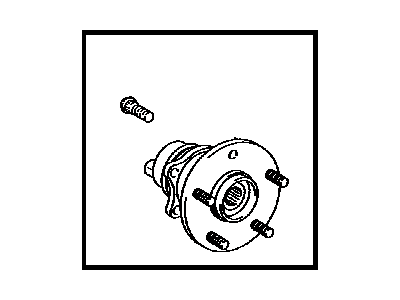 Toyota 42450-12210 Hub & Bearing Assy,  Rear Axle,  RH