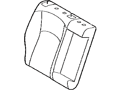 Toyota 71077-47550-B7 Cover,  Rear Seat Back,  RH (For Separate Type)