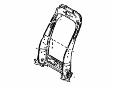 Toyota 71013-47130 Frame Sub-Assembly, Front Seat Back, Passenger Side
