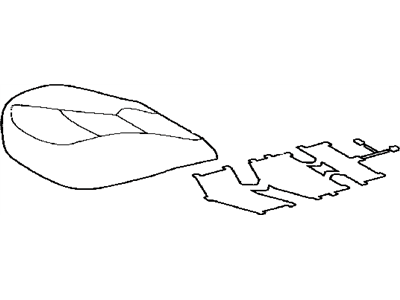 Toyota 71071-47B60-B0 Cover,  Front Seat Cushion,  RH(For Separate Type)