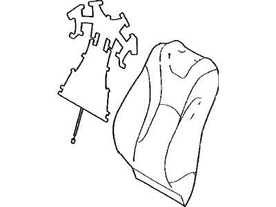 Toyota 71073-47E20-C0 Cover,  Front Seat Back,  RH(For Separate Type)