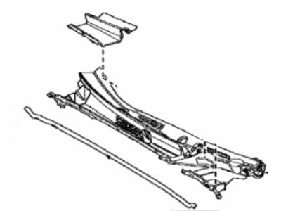 Toyota 55708-47280 Louver Sub-Assembly, Cowl Top Ventilator