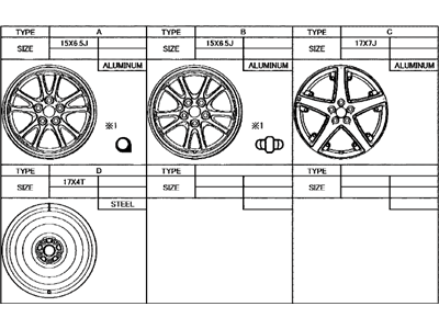 Toyota 42611-12D30 Wheel,  Disc