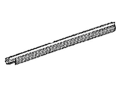 Toyota 68174-47060 Weatherstrip,  Rear Door Glass,  Inner LH