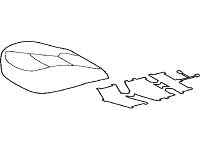 Toyota 71072-47B30-B0 Cover,  Front Seat Cushion,  LH(For Separate Type)