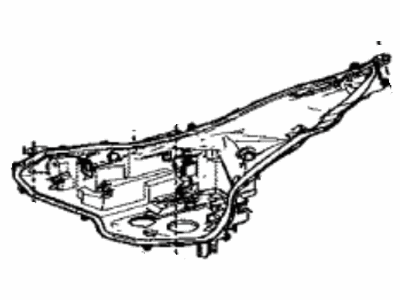 Toyota 8111B-47700 Housing Sub-Assembly, Headlamp, Passenger Side