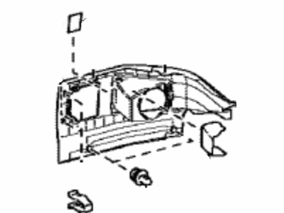 Toyota 76973-47020-C1 Cover,  Rear Under Side,  RH