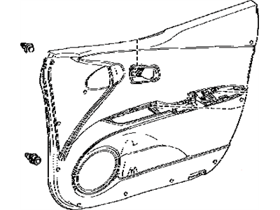 Toyota 67610-47790-C3 Board Sub-Assy,  Front Door Trim,  RH