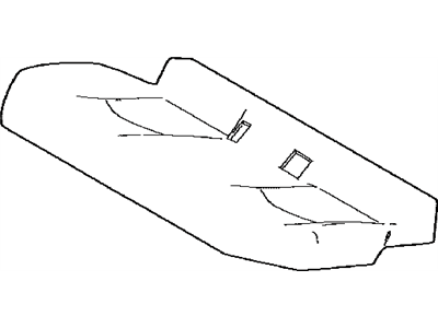 Toyota 71075-47840-B0 Cover, Rear Seat Cushion (For Bench Type)