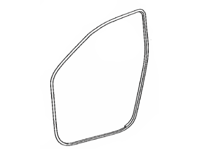 Toyota 62312-12220 Weatherstrip,  Front Door Opening Trim,  LH