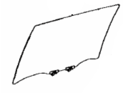 Toyota 68104-42190 Glass Sub-Assy,  Rear Door,  LH