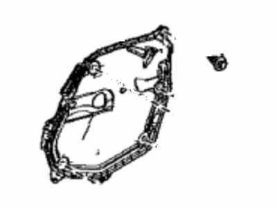 Toyota 67832-33130 Cover,  Front Door Service Hole,  LH