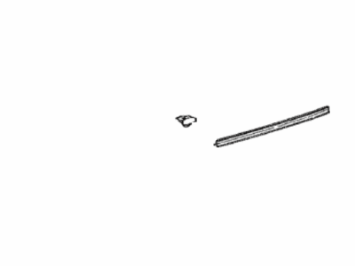 Toyota 67887-33050 Weatherstrip,  Rear Door,  No.2 RH