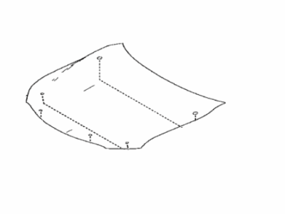 Toyota 53301-33220 Hood Sub-Assy
