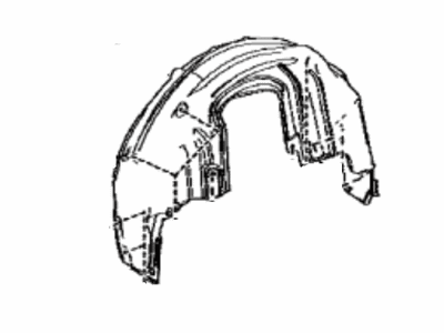 Toyota 65637-33080 Liner,  Rear Wheel House,  RH
