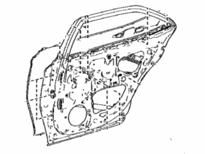 Toyota 67004-33260 Panel Sub-Assy,  Rear Door,  LH