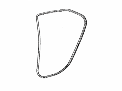 Toyota 62331-33140 Weatherstrip,  Rear Door Opening Trim,  RH