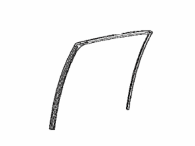 Toyota 68152-33130 Run,  Rear Door Glass,  LH