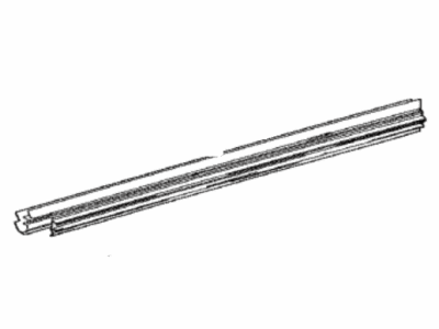 Toyota 68174-33100 Weatherstrip,  Rear Door Glass,  Inner LH
