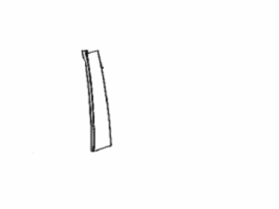 Toyota 75762-33090 Moulding,  Rear Door Window Frame,  Front LH