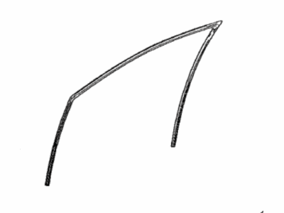 Toyota 68141-33130 Run,  Front Door Glass,  RH