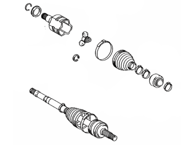 Toyota 43420-F4030 Shaft Assy,  Front Drive,  LH