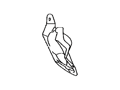 Toyota 45259-12100 Sheet,  Column Hole Cover Silencer