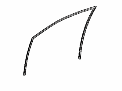 Toyota 68141-12560 Run,  Front Door Glass,  RH