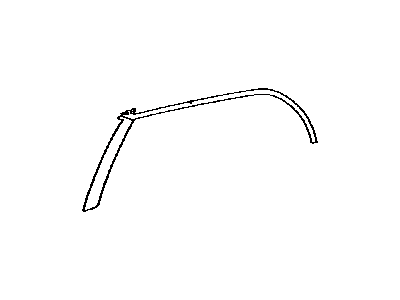 Toyota 75924-12060 Tape,  Black Out,  NO.2 LH