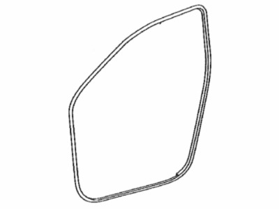 Toyota 62311-12220 Weatherstrip,  Front Door Opening Trim,  RH