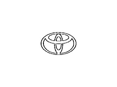 Toyota 75301-12380 Emblem,  Radiator Grille (Or Front Panel)