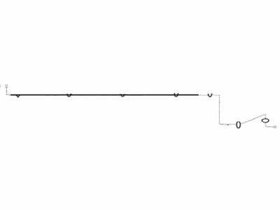 Toyota 47322-12520 Tube,  Rear Brake,  NO.2