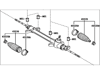 Toyota 45510-12450 Gear Assy,  Steering