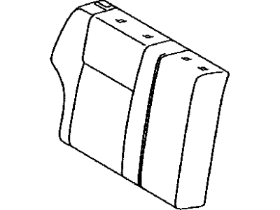 Toyota 71077-12G91-E0 Cover,  Rear Seat Back,  RH (For Separate Type)