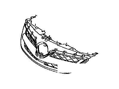 Toyota 53100-12440-J0 Grille,  Radiator