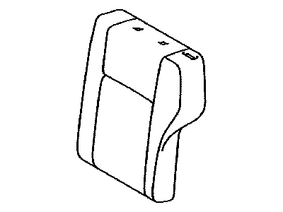 Toyota 71078-12G70-B2 Cover,  Rear Seat Back,  LH(For Separate Type)