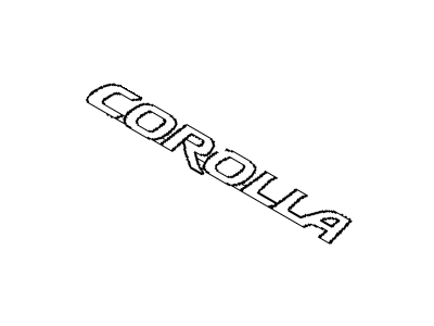 Toyota 75442-12B10 Plate,  Luggage Compartment Door Name,  NO.2
