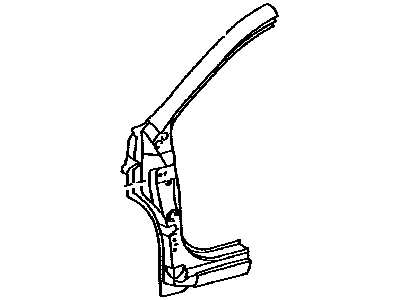 Toyota 61132-12720 Pillar, Front Body, Outer Driver Side