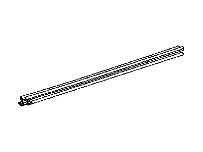Toyota 68173-12310 Weatherstrip,  Rear Door Glass,  Inner RH