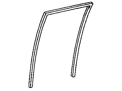 Toyota 68152-60032 Run,  Rear Door Glass,  LH