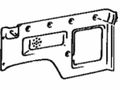Toyota 64730-89101-06 Panel Assy,  Deck Side Trim,  RH
