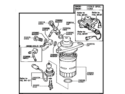 Toyota Pickup Fuel Filter - 23300-54180