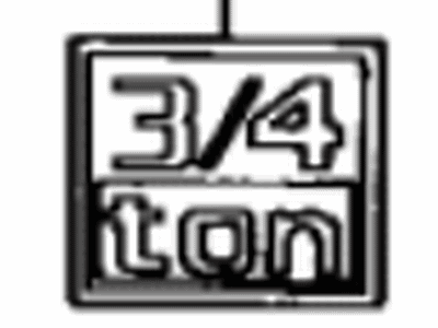 Toyota Pickup Emblem - 75351-89117