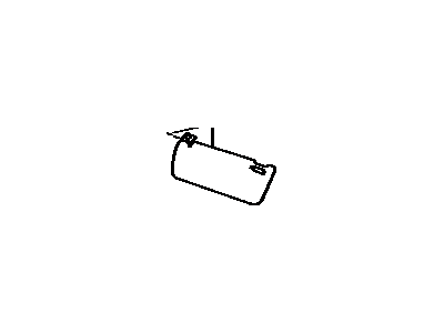 Toyota MR2 Sun Visor - 74310-17390-A0