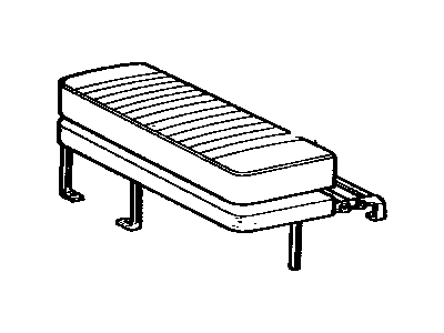 Toyota 71071-90334 Cover, Front Seat Cushion, Passenger Side(For Separate Type)
