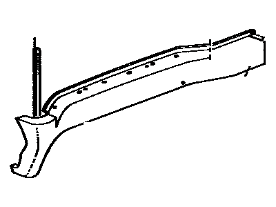 Toyota 53820-90343 Fender Sub-Assembly, Front Driver Side Toyota 53820-90343 Fender Sub-Assembly, Front Driver Side