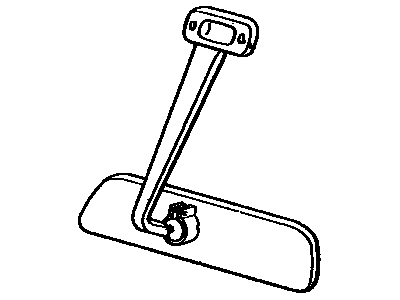 87810-60050 Toyota Mirror Assembly, Inner Rear View Illustration 1 of 1