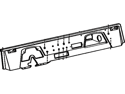 Toyota 55301-90322 Panel Sub-Assembly, Instrument