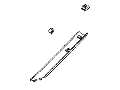 Toyota 62220-33080-A1 Garnish,  Front Pillar,  LH
